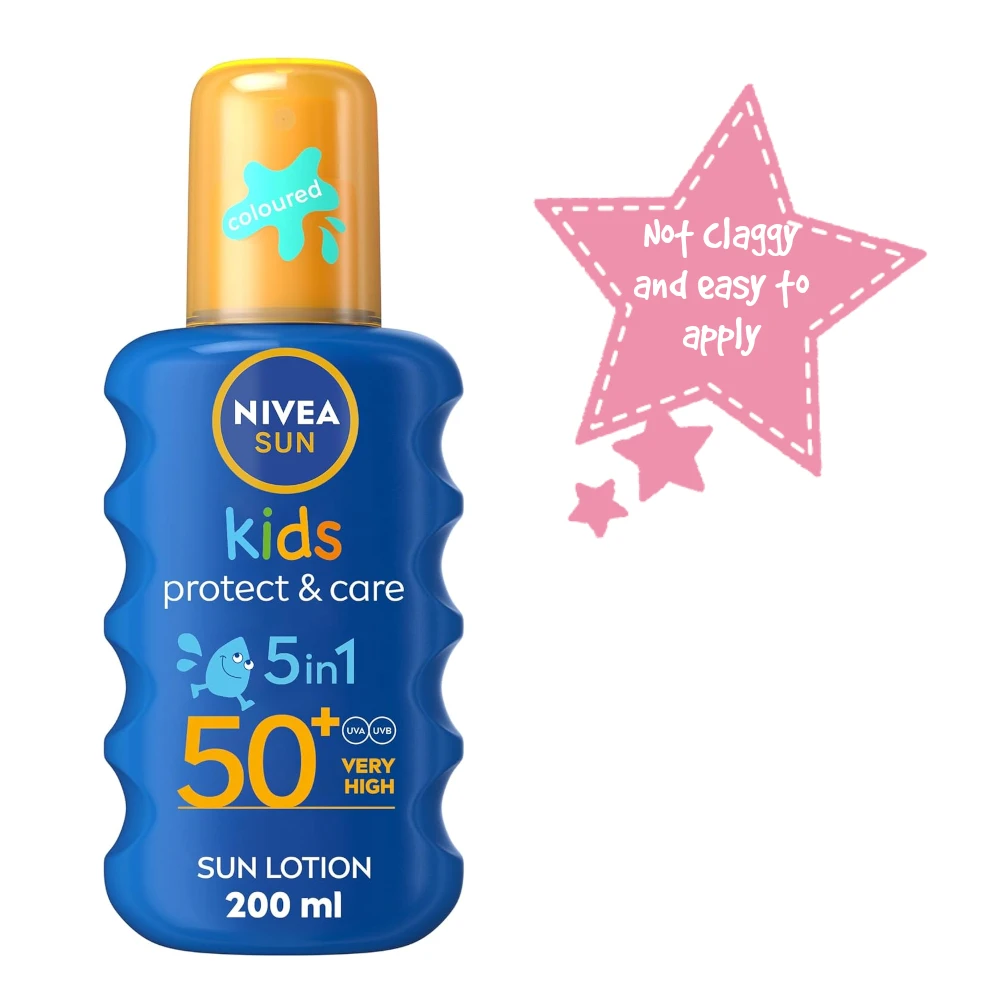 Nivea Protest and Care 5in1 Sun lotion 50+SPF Not claggy and easy to apply