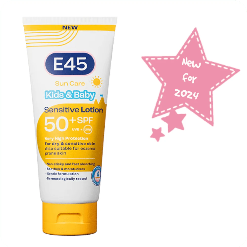 E45 kids & Babies sunscreen 50+spf New for 2024