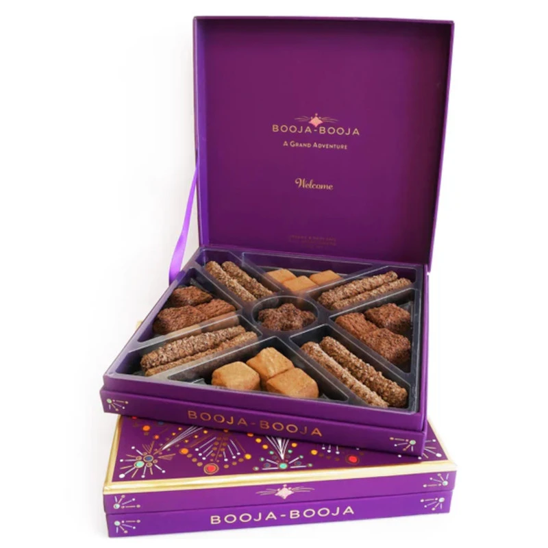 Post box of allergy friendly chocolates - a great Christmas gift for eczema sufferers.