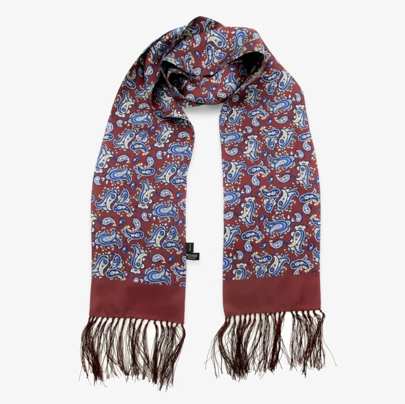 Paisley silk scarf - ideal gift for eczema sufferers